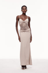 Celio Dantelli Spagetti Maxi Elbise